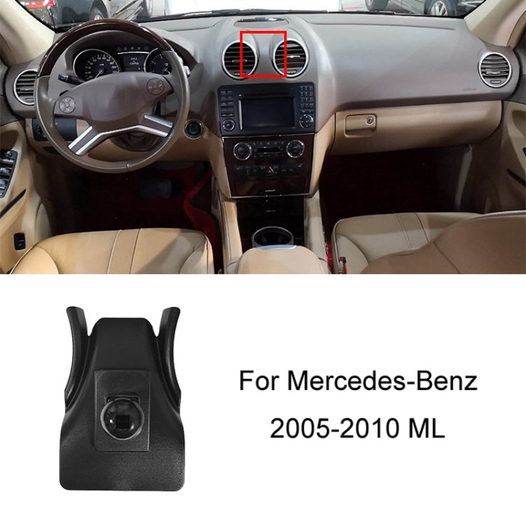 For Mercedes-Benz Left-Handed Drive Mobile Phone Holder Car Air Outlet Base, 05-10 ML, 06-17 R-Class, 08-10 C-Class, 08-12 S-Class, 09-10 B-Class, 11-13 C-Class, 12-19 B-Class, 12 GLK, 12-15 ML, 13-15 GLK, 14-15 E-Class/13-16 E-Class, 12-17 CLS