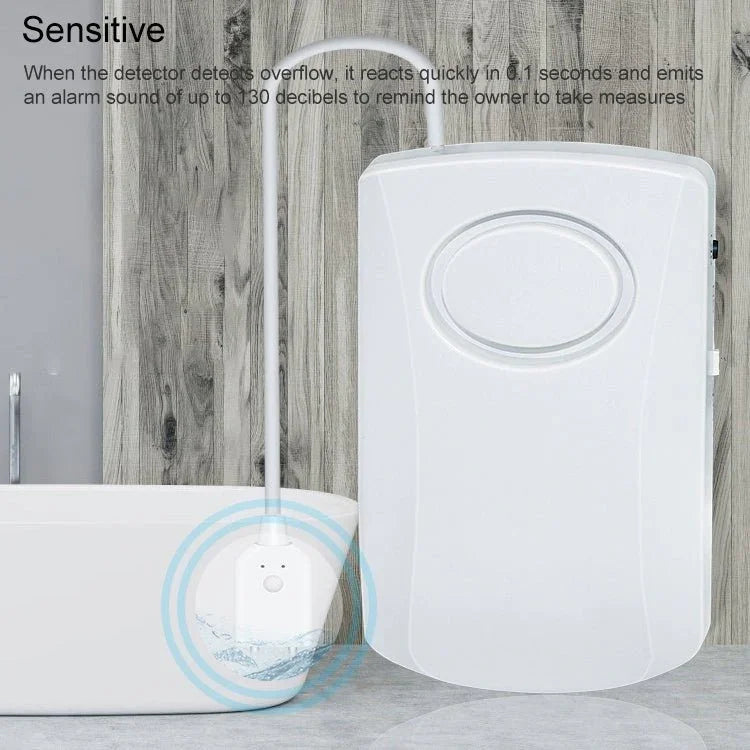 130dB Water Leakage Alarm Detector Sensor Detection Flood Alert Overflow Home Security Alarm System - Trustpick