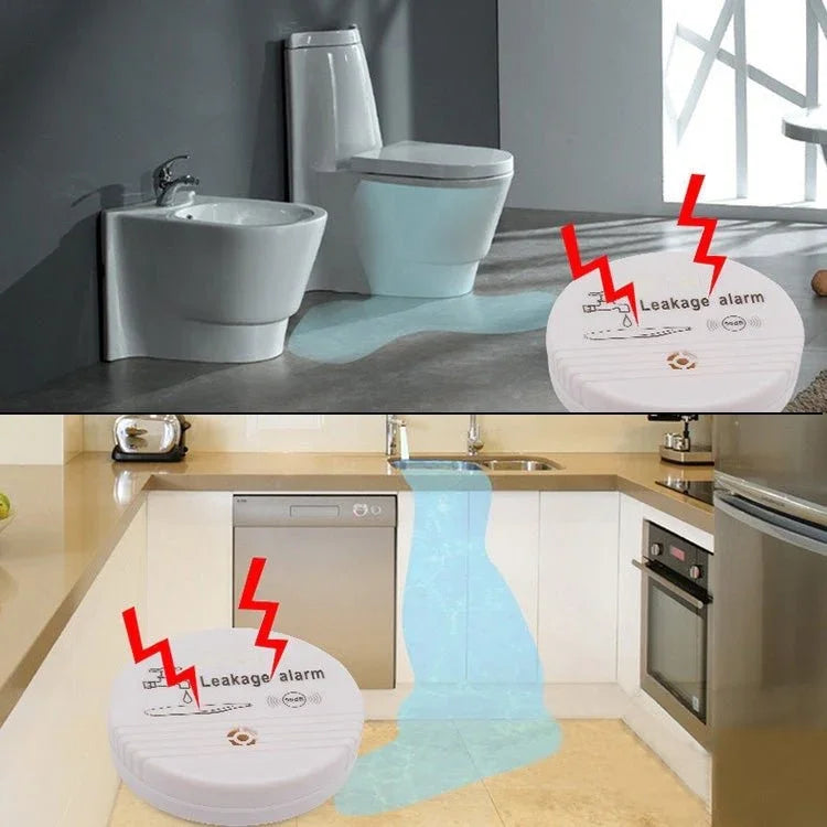 360 Degrees Water Leak Detector Sensor 85dB Volume Water Leakage Alarm for Home Kitchen, Toilet, Floor - Trustpick