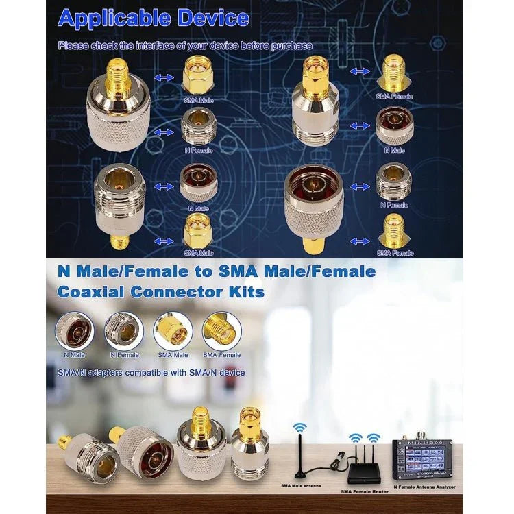 4 in 1 SMA To N RF Coaxial Connector Adapter - Trustpick