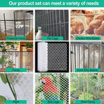 40x300cm Hexagonal Plastic Fence Gardening Flower Poultry Enclosure - Trustpick