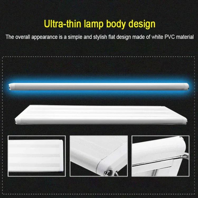 XY-30K Aquarium Glass Fish Tank LED Aquatic Bracket Lamp, US Plug, XY-30K