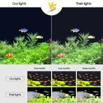 โคมไฟ LED ตู้ปลากระจก XY-60K แบบ 3 แถว ปลั๊ก US XY-60K แบบ 3 แถว