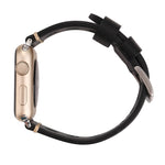 สำหรับสาย Apple Watch Series 7 45mm / 6 & SE & 5 & 4 44mm / 42mm 3 & 2 & 1 สายหนังแท้รูย้อนยุค สำหรับ 42mm
