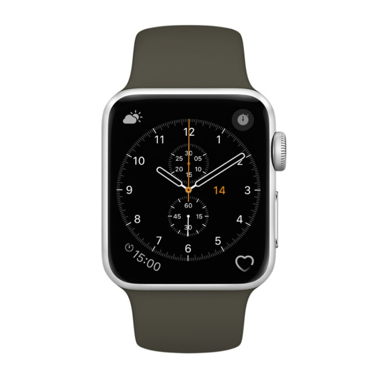 สำหรับสายซิลิโคนสไตล์แฟชั่นเรียบง่าย Apple Watch Series 3 & 2 & 1 38mm, สำหรับ 38mm