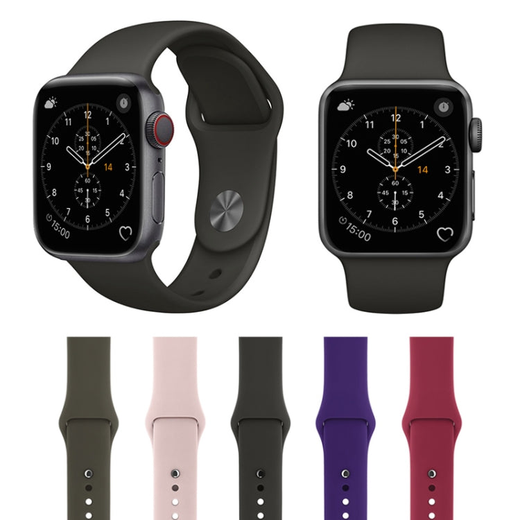 สำหรับสายซิลิโคนสไตล์แฟชั่นเรียบง่าย Apple Watch Series 3 & 2 & 1 38mm, สำหรับ 38mm