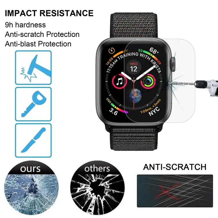 ฟิล์มกันรอยหน้าจอ PET โค้ง 3D แบบเต็มจอ HD ทนความร้อน ENKAY Hat-Prince สำหรับ Apple Watch Series 6 / 5 / 4 / Watch SE 40 มม.