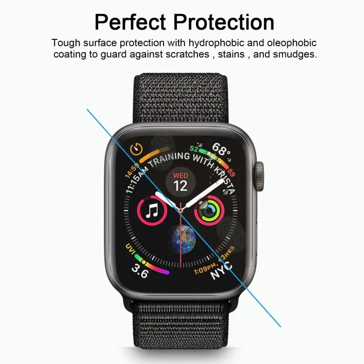 ฟิล์มกันรอยหน้าจอ PET โค้ง 3D แบบเต็มจอ HD ทนความร้อน ENKAY Hat-Prince สำหรับ Apple Watch Series 6 / 5 / 4 / Watch SE 40 มม.