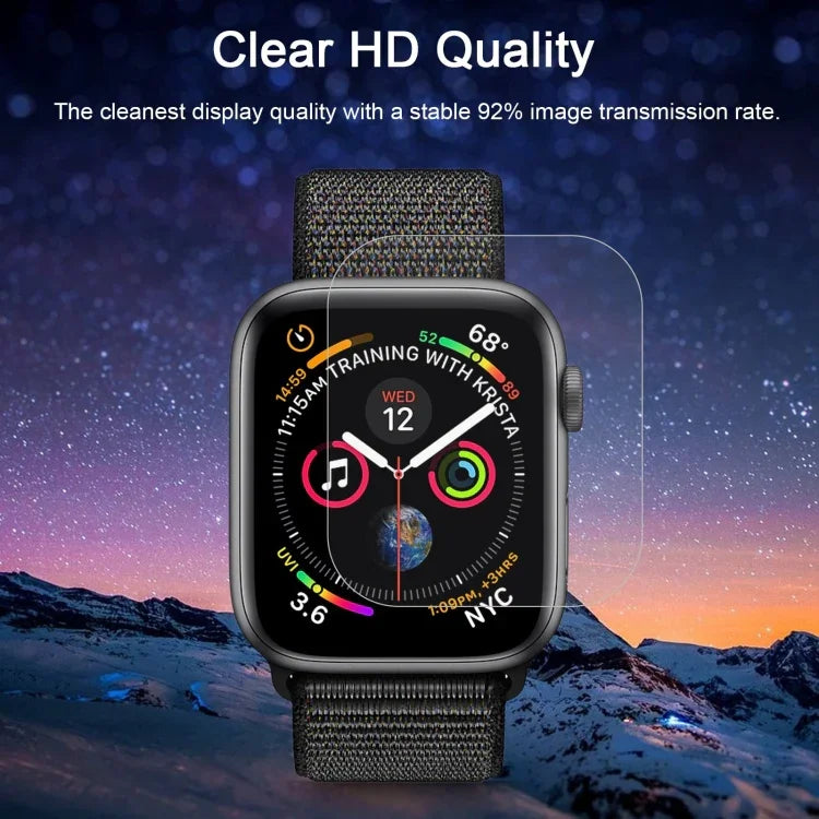 ฟิล์มกันรอยหน้าจอ PET โค้ง 3D แบบเต็มจอ HD ทนความร้อน ENKAY Hat-Prince สำหรับ Apple Watch Series 6 / 5 / 4 / Watch SE 40 มม.