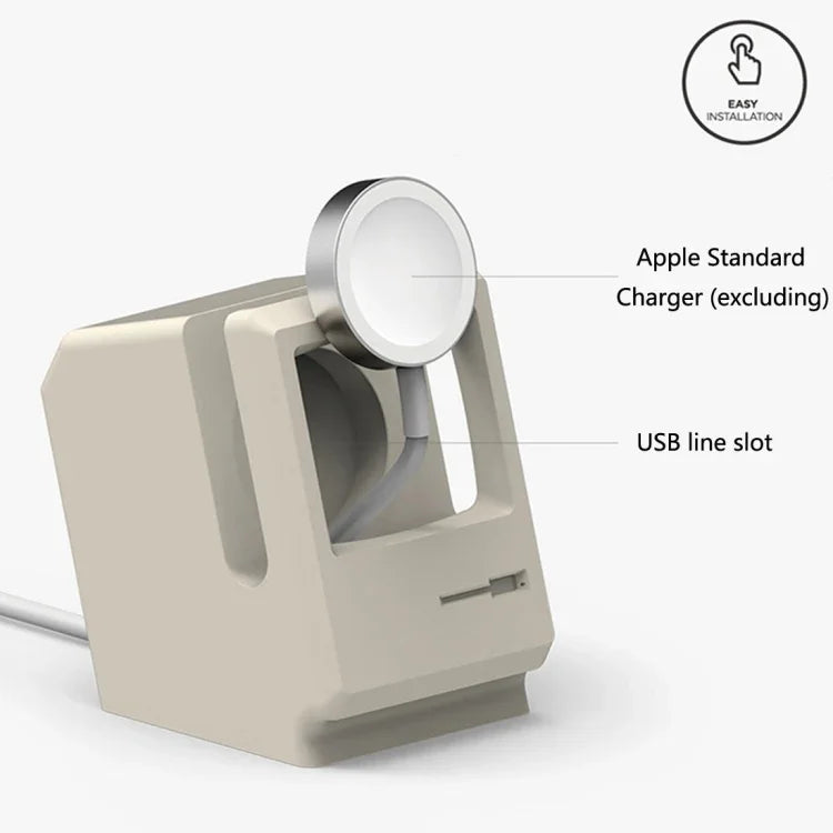 แท่นชาร์จ Apple Watch สไตล์ย้อนยุควัสดุซิลิกาเจล