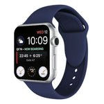 สายรัดนาฬิกาซิลิโคนหมุดคู่สำหรับ Apple Watch Series 3 & 2 & 1 38 มม., Apple Watch 38 มม.