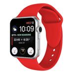 สายรัดนาฬิกาซิลิโคนหมุดคู่สำหรับ Apple Watch Series 3 & 2 & 1 38 มม., Apple Watch 38 มม.