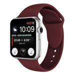 สายรัดนาฬิกาซิลิโคนหมุดคู่สำหรับ Apple Watch Series 3 & 2 & 1 38 มม., Apple Watch 38 มม.