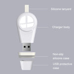 ที่ชาร์จไร้สายแม่เหล็ก USB แบบพกพามาตรฐาน Qi B2 สำหรับ Apple Watch Series 4 & 3 & 2 & 1