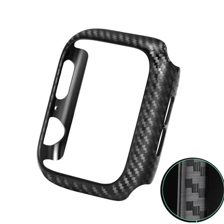 เคสป้องกันกรอบคาร์บอนไฟเบอร์ PC สำหรับ Apple Watch Series 6 / 5 / 4 / Watch SE 40 มม., สำหรับ Apple Watch Series 6 / 5 / 4 / Watch SE 40 มม.