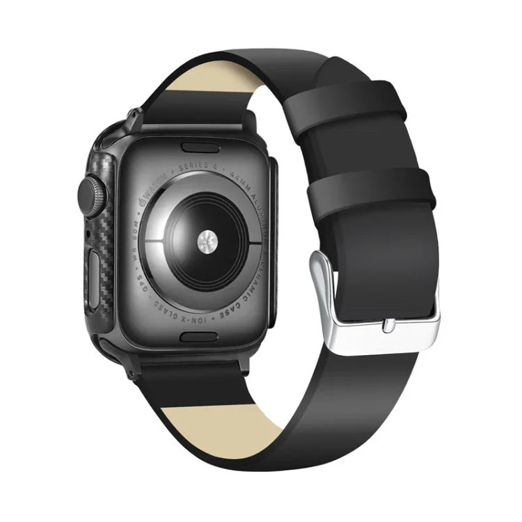 เคสป้องกันกรอบคาร์บอนไฟเบอร์ PC สำหรับ Apple Watch Series 6 / 5 / 4 / Watch SE 40 มม., สำหรับ Apple Watch Series 6 / 5 / 4 / Watch SE 40 มม.