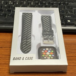 สายหนังแท้คาร์บอนไฟเบอร์พร้อมกรอบสำหรับ Apple Watch Series 4 40มม., Apple Watch Series 4 40มม.