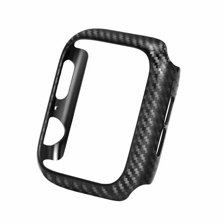 สายหนังแท้คาร์บอนไฟเบอร์พร้อมกรอบสำหรับ Apple Watch Series 3 & 2 & 1 38มม., Apple Watch Series 3 & 2 & 1 38มม.
