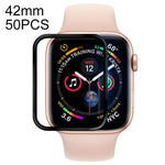 50 ชิ้น ฟิล์ม PET นุ่มเต็มจอสำหรับ Apple Watch Series 3 / 2 / 1 42mm, สำหรับ Apple Watch Series 3 / 2 / 1 42mm
