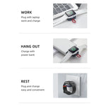 ที่ชาร์จไร้สายแม่เหล็กพกพา ROCK W26 สำหรับ Apple Watch, พอร์ต USB W26
