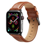 สายหนังพร้อมหัวเข็มขัดสีดำสำหรับ Apple Watch Series 10 42mm / 9&8&7 41mm / SE 3&SE 2&6&SE&5&4 40mm / 3&2&1 38mm, สำหรับ Apple Watch Series 8&7 41mm / SE 2&6&SE&5&4 40mm / 3&2&1 38mm