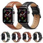 สายหนังพร้อมหัวเข็มขัดสีดำสำหรับ Apple Watch Series 10 42mm / 9&8&7 41mm / SE 3&SE 2&6&SE&5&4 40mm / 3&2&1 38mm, สำหรับ Apple Watch Series 8&7 41mm / SE 2&6&SE&5&4 40mm / 3&2&1 38mm