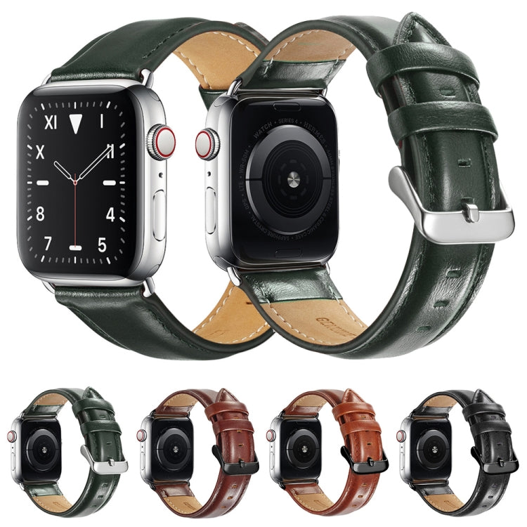 สายหนังพร้อมหัวเข็มขัดสีดำสำหรับ Apple Watch Ultra 49mm&Watch Ultra 2 49mm / Series 10 46mm / 9&8&7 45mm / SE 3&SE 2&6&SE&5&4 44mm / 3&2&1 42mm, สำหรับ Apple Watch Ultra 49mm / Series 8&7 45mm / SE 2&6&SE&5&4 44mm / 3&2&1 42mm
