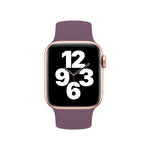 สำหรับ Apple Watch Series 10 ขนาด 42 มม. / 9&8&7 ขนาด 41 มม. / SE 3&SE 2&6&SE&5&4 ขนาด 40 มม. / 3&2&1 ขนาด 38 มม. สายนาฬิกาซิลิโคนยืดหยุ่นสีพื้น ขนาด S 130 มม.