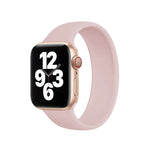 สำหรับ Apple Watch Series 10 ขนาด 42 มม. / 9&8&7 ขนาด 41 มม. / SE 3&SE 2&6&SE&5&4 ขนาด 40 มม. / 3&2&1 ขนาด 38 มม. สายนาฬิกาซิลิโคนยืดหยุ่นสีพื้น ขนาด S 130 มม.