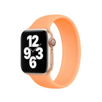 สำหรับ Apple Watch Series 10 ขนาด 42 มม. / 9&8&7 ขนาด 41 มม. / SE 3&SE 2&6&SE&5&4 ขนาด 40 มม. / 3&2&1 ขนาด 38 มม. สายนาฬิกาซิลิโคนยืดหยุ่นสีพื้น ขนาด M 143 มม.