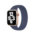 สำหรับ Apple Watch Series 10 ขนาด 42 มม. / 9&8&7 ขนาด 41 มม. / SE 3&SE 2&6&SE&5&4 ขนาด 40 มม. / 3&2&1 ขนาด 38 มม. สายนาฬิกาซิลิโคนยืดหยุ่นสีพื้น ขนาด M 143 มม.