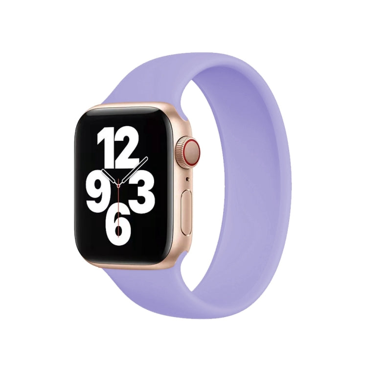 สายซิลิโคนยืดหยุ่นสีพื้นสำหรับ Apple Watch Series 10 42มม. / 9&8&7 41มม. / SE 3&SE 2&6&SE&5&4 40มม. / 3&2&1 38มม. ขนาด:L 156มม.