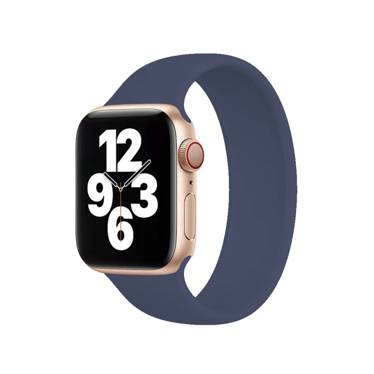 สายซิลิโคนยืดหยุ่นสีพื้นสำหรับ Apple Watch Series 10 42มม. / 9&8&7 41มม. / SE 3&SE 2&6&SE&5&4 40มม. / 3&2&1 38มม. ขนาด:L 156มม.