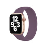 สายรัดนาฬิกาซิลิโคนยืดหยุ่นสีพื้น สำหรับ Apple Watch Ultra 49 มม. & Watch Ultra 2 49 มม. / Series 10 46 มม. / 9&8&7 45 มม. / SE 3&SE 2&6&SE&5&4 44 มม. / 3&2&1 42 มม. ขนาด:S 130 มม.
