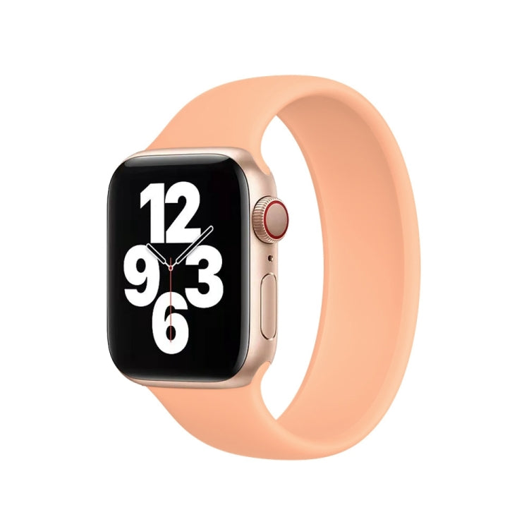 สายรัดนาฬิกาซิลิโคนยืดหยุ่นสีพื้น สำหรับ Apple Watch Ultra 49 มม. & Watch Ultra 2 49 มม. / Series 10 46 มม. / 9&8&7 45 มม. / SE 3&SE 2&6&SE&5&4 44 มม. / 3&2&1 42 มม. ขนาด:S 130 มม.