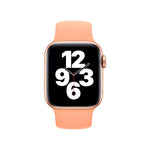 สายซิลิโคนยืดหยุ่นสีพื้นสำหรับ Apple Watch Ultra 49มม. และ Watch Ultra 2 49มม. / Series 10 46มม. / 9&8&7 45มม. / SE 3&SE 2&6&SE&5&4 44มม. / 3&2&1 42มม. ขนาด:M 143มม.
