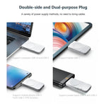ที่ชาร์จไร้สายแม่เหล็ก U8S USB / Type-C ชาร์จเร็วสำหรับ Samsung Watch 3 / 4, 4 Classic, Active 1 / 2