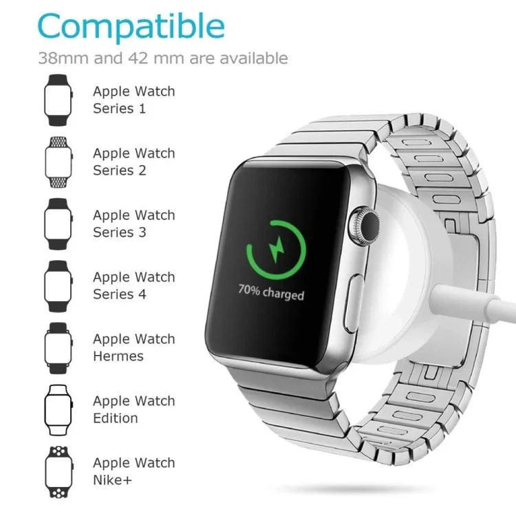 ที่ชาร์จไร้สายแม่เหล็กแบบพกพา Type-C 3m สำหรับ Apple Watch Ultra & Ultra 2 & Series 9 & 8 & 7 & 6 & 5 & 4 & 3 & 2, 3m