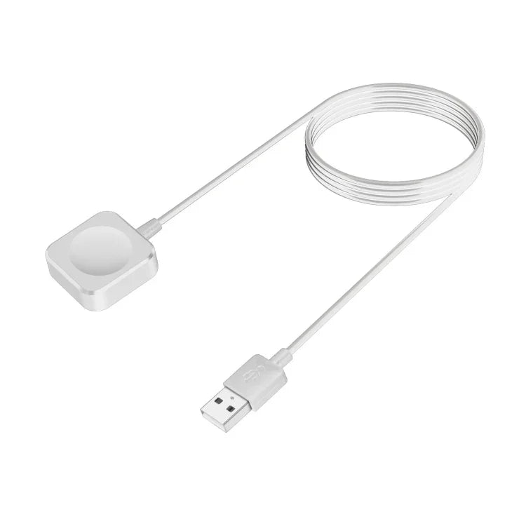สายชาร์จ USB แบบแม่เหล็กสี่เหลี่ยม 1m ชาร์จเร็ว สำหรับ Apple Watch Series Ultra/8/7/6/SE/SE2/5/4/3/2