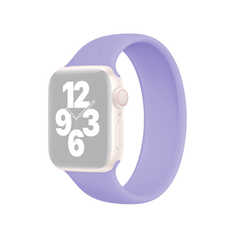 สายซิลิโคนยืดหยุ่นสีพื้นสำหรับ Apple Watch Ultra 49 มม. & Watch Ultra 2 49 มม. / Series 10 46 มม. / 9&8&7 45 มม. / SE 3&SE 2&6&SE&5&4 44 มม. / 3&2&1 42 มม., ขนาด L 156 มม.