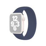 สายซิลิโคนยืดหยุ่นสีพื้นสำหรับ Apple Watch Ultra 49 มม. & Watch Ultra 2 49 มม. / Series 10 46 มม. / 9&8&7 45 มม. / SE 3&SE 2&6&SE&5&4 44 มม. / 3&2&1 42 มม., ขนาด L 156 มม.