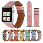 สายหนังแท้สไตล์ใหม่ สำหรับ Apple Watch Series 10 42mm / 9&8&7 41mm / SE 3&SE 2&6&SE&5&4 40mm / 3&2&1 38mm, 38mm