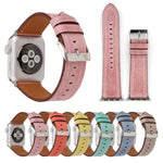 สายหนังแท้สไตล์ใหม่ สำหรับ Apple Watch Ultra 49mm&Watch Ultra 2 49mm / Series 10 46mm / 9&8&7 45mm / SE 3&SE 2&6&SE&5&4 44mm / 3&2&1 42mm, 42mm