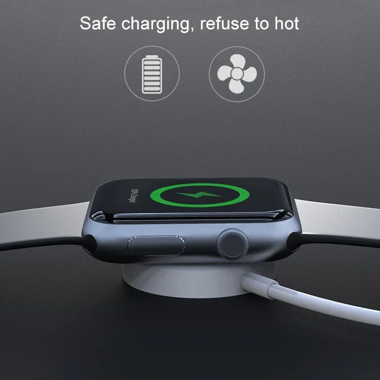 ที่ชาร์จไร้สายแม่เหล็ก 1m สำหรับ Apple Watch Series Ultra & 10 / 9 / 8 / 7 / 6 / 5 / 4 / 3 / 2, 1m