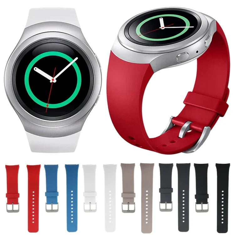 สายรัดนาฬิกาซิลิโคนสีพื้น สำหรับ Samsung Gear S2 Sport / Gear S2
