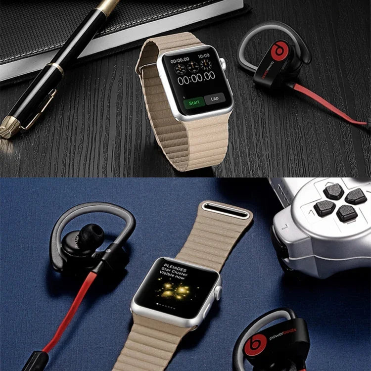 สายรัดนาฬิกาหนัง PU พร้อมตัวล็อกแม่เหล็กแบบห่วง สำหรับ Apple Watch ขนาด 38 มม.