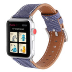 สำหรับ Apple Watch Series 10 ขนาด 42 มม. / 9&8&7 ขนาด 41 มม. / SE 3&SE 2&6&SE&5&4 ขนาด 40 มม. / 3&2&1 ขนาด 38 มม. สายนาฬิกาหนังแท้ลายคาวบอยแฟชั่นเรียบง่าย ขนาด 38 มม.