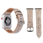 สำหรับ Apple Watch Series 10 ขนาด 42 มม. / 9&8&7 ขนาด 41 มม. / SE 3&SE 2&6&SE&5&4 ขนาด 40 มม. / 3&2&1 ขนาด 38 มม. สายนาฬิกาหนังแท้ลายคาวบอยแฟชั่นเรียบง่าย ขนาด 38 มม.