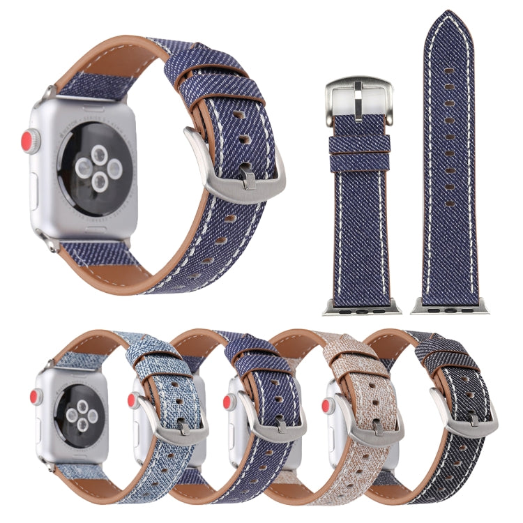 สำหรับสายหนังแท้ลายคาวบอยแฟชั่นเรียบง่าย Apple Watch Ultra 49 มม. & Watch Ultra 2 49 มม. / Series 10 46 มม. / 9&8&7 45 มม. / SE 3&SE 2&6&SE&5&4 44 มม. / 3&2&1 42 มม., ขนาด 42 มม.