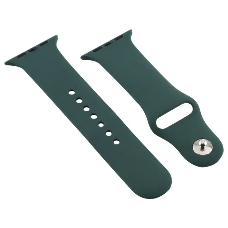สายซิลิโคนสำหรับ Apple Watch Series 7 41mm / 6 & SE & 5 & 4 40mm / 3 & 2 & 1 38mm, สำหรับ Apple Watch Series 7 41mm / 6 & SE & 5 & 4 40mm / 3 & 2 & 1 38mm